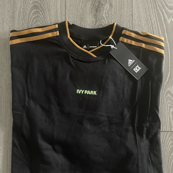 Adidas Ivy Park 3-Stripes Crop Tee - Picture 5 of 7